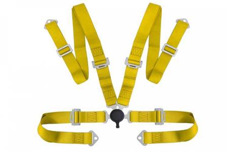 Racing seat belts 4p 2" Yellow - Quick