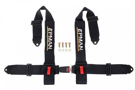 Racing seat belts 4p 3" Epman Black