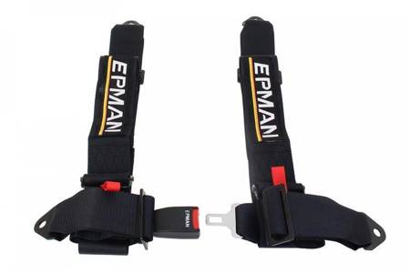 Racing seat belts 4p 3" Epman Black