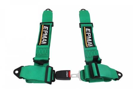 Racing seat belts 4p 3" Epman Green
