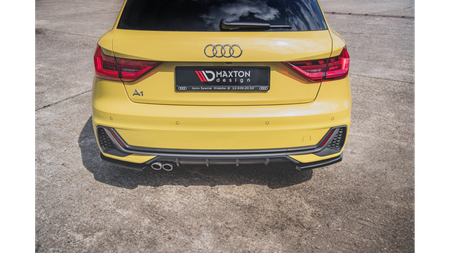 Rear Side Splitters Audi A1 S-Line GB Gloss Black