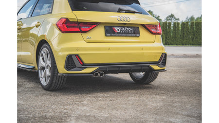 Rear Side Splitters Audi A1 S-Line GB Gloss Black