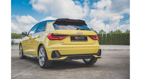 Rear Side Splitters Audi A1 S-Line GB Gloss Black