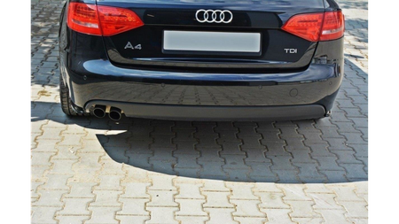 Rear Side Splitters Audi A4 B8 Gloss Black