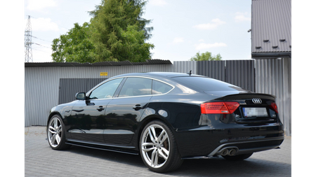 Rear Side Splitters Audi A5 S-Line 8T FL Sportback Gloss Black