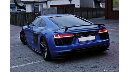 Rear Side Splitters Audi R8 Mk.2 Gloss Black