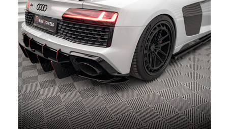 Rear Side Splitters Audi R8 Mk2 Facelift Gloss Black