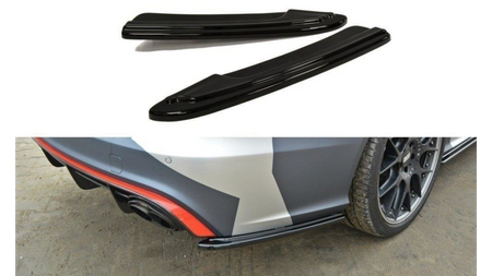 Rear Side Splitters Audi RS6 C7 / C7 FL Gloss Black