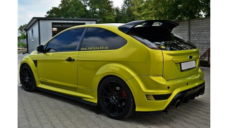 Rear Side Splitters Ford Focus RS Mk2 Gloss Black