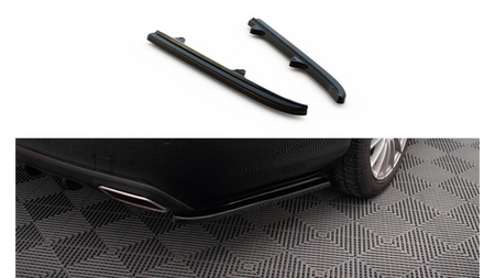 Rear Side Splitters Mercedes-Benz CLS C218 Gloss Black