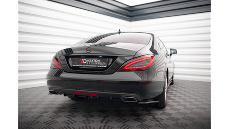 Rear Side Splitters Mercedes-Benz CLS C218 Gloss Black