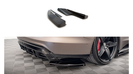 Rear Side Splitters V.1 Audi e-Tron GT / RS GT Mk1 Gloss Black