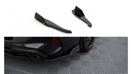 Rear Side Splitters V.1 + Flaps BMW M8 Gran Coupe F93 Gloss Black