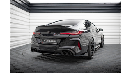 Rear Side Splitters V.1 + Flaps BMW M8 Gran Coupe F93 Gloss Black