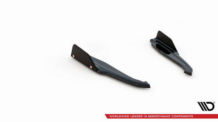 Rear Side Splitters V.1 + Flaps BMW M8 Gran Coupe F93 Gloss Black