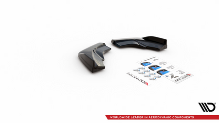 Rear Side Splitters V.1 Mercedes-Benz A W176 Gloss Black