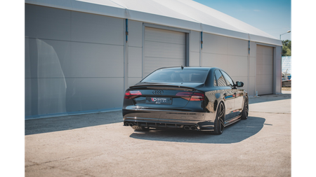 Rear Side Splitters V.2 Audi S8 D4 Facelift Gloss Black