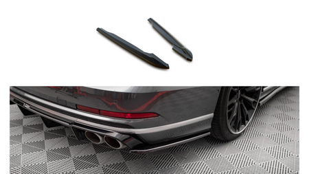 Rear Side Splitters V.2 Audi S8 D5 Gloss Black