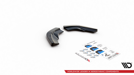 Rear Side Splitters V.2 Mercedes-Benz A W176 Gloss Black