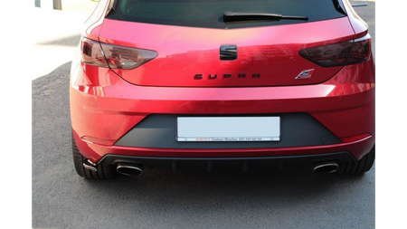 Rear Side Splitters V.2 Seat Leon Cupra Mk3 FL Hatchback Gloss Black