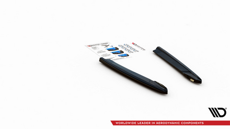 Rear Side Splitters V.3 Skoda Octavia RS Mk4 Gloss Black