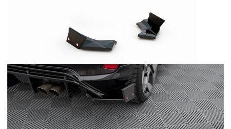 Rear Side Splitters V.4 + Flaps Ford Fiesta ST Mk8 Gloss Black