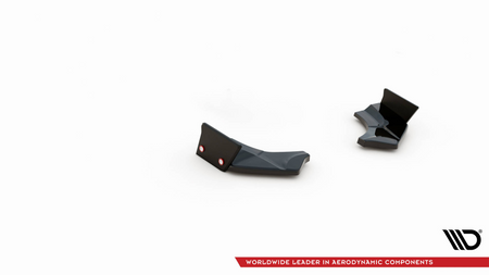 Rear Side Splitters V.4 + Flaps Ford Fiesta ST Mk8 Gloss Black