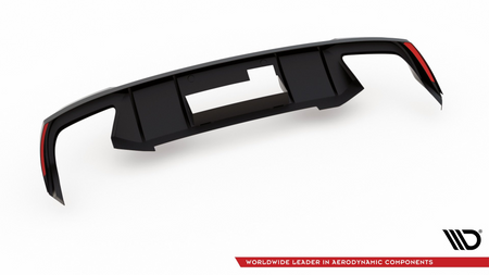 Rear Valance V.2 Skoda Octavia RS Mk3 / Mk3 FL Hatchback / Estate Gloss Black \ Diesel