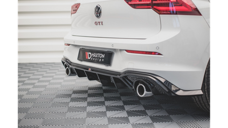 Rear Valance V.2 Volkswagen Golf 8 GTI Gloss Black