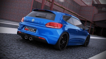 Rear valance VW Scirocco III R with 2 exhaust holes Not primed