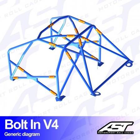 Roll Cage NISSAN Silvia (PS13) 2-doors Coupe BOLT IN V4