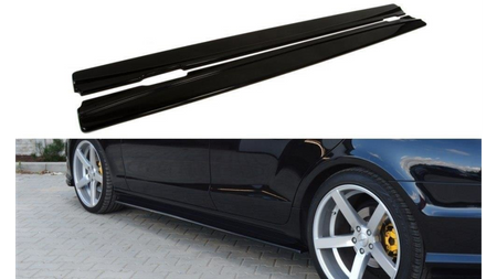 SIDE SKIRTS DIFFUSERS MERCEDES CLS C218 AMG LINE Gloss Black