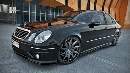 SIDE SKIRTS DIFFUSERS MERCEDES E-CLASS W211 AMG Gloss Black