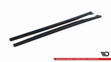 SIDE SKIRTS DIFFUSERS Mercedes A W176/ CLA 117 AMG/ CLA 117 AMG LINE Facelift Gloss Black