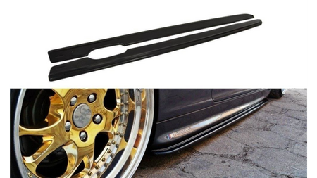 SIDE SKIRTS DIFFUSERS V.1 for BMW 3 E46 MPACK COUPE Gloss Black