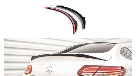 SPOILER EXTENSION MERCEDES- BENZ C-CLASS W205 COUPE AMG-LINE Gloss Black