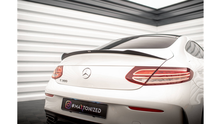 SPOILER EXTENSION MERCEDES- BENZ C-CLASS W205 COUPE AMG-LINE Gloss Black