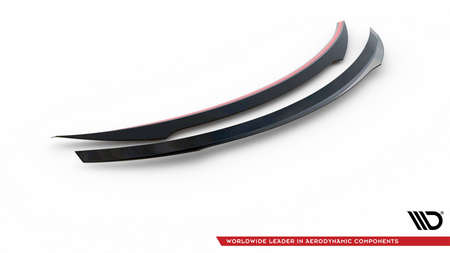 SPOILER EXTENSION MERCEDES- BENZ C-CLASS W205 COUPE AMG-LINE Gloss Black