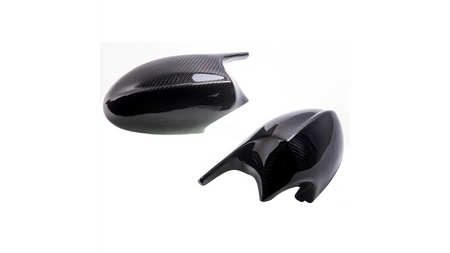 Side Mirror Cover Set Carbon Fiber suitable for BMW 1 (E81, E82, E87, E88) 3 (E90, E91, E92, E93) Pre-Facelift 2005-2008