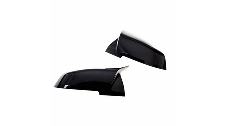 Side Mirror Cover Set Gloss Black suitable for BMW 1 (F20, F21) 2 (F22, F23, F87) 3 (F30, F31) 4 (F32, F33, F36) X1 (E84) 2012-2019