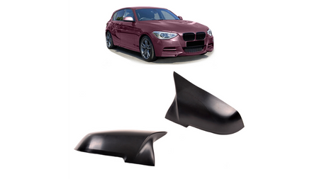 Side Mirror Cover Set Unpainted suitable for BMW 1 (F20, F21) 2 (F22, F23, F87) 3 (F30, F31) 4 (F32, F33, F36) X1 (E84) 2012-2019