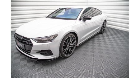 Side Skirts Diffusers Audi A7 C8 Gloss Black