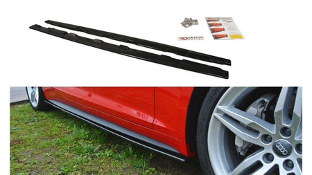 Side Skirts Diffusers Audi S5 / A5 S-Line F5 Coupe Gloss Black