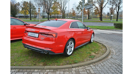 Side Skirts Diffusers Audi S5 / A5 S-Line F5 Coupe Gloss Black