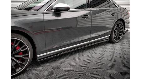 Side Skirts Diffusers Audi S8 / A8 S-Line D5 Gloss Black