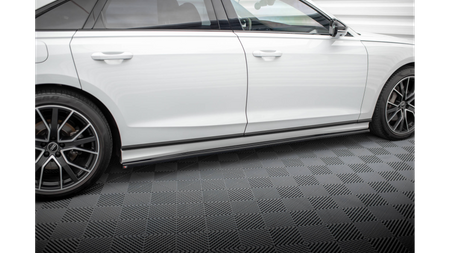 Side Skirts Diffusers Audi S8 / A8 S-Line D5 Gloss Black