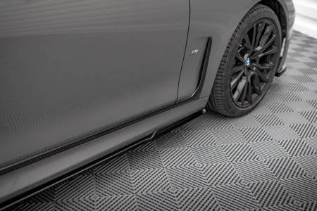 Side Skirts Diffusers BMW 7 M-Pack G11 Facelift - Gloss Black