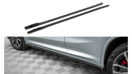 Side Skirts Diffusers BMW X4 M-Pack G02 Facelift Gloss Black