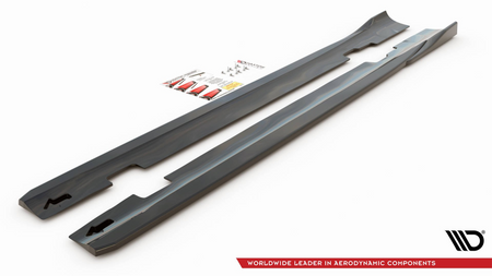 Side Skirts Diffusers Ford S-Max Mk2 Facelift Gloss Black