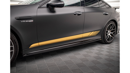 Side Skirts Diffusers Mercedes-AMG GT 63S 4-Door Coupe Gloss Black